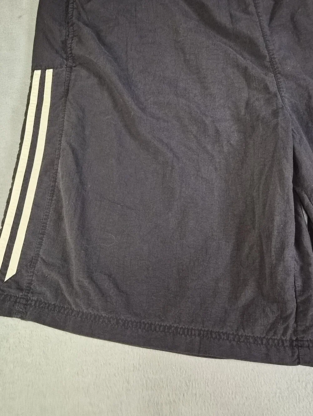 Adidas black shorts with white stripes Size mens XXL #athletic #stripes